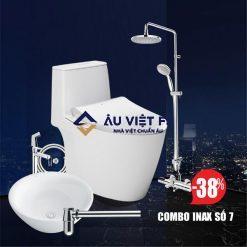 combo inax, combo thiết bị vệ sinh Inax số 7, combo inax số 7, TBVS số 7, TBVS Inax, thiết bị vệ sinh Inax, combo inax giá rẻ,