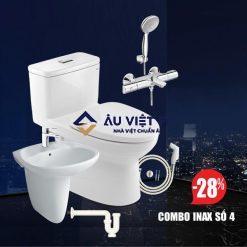 combo inax, combo thiết bị vệ sinh Inax số 4, combo inax số 4, TBVS số 4, TBVS Inax, thiết bị vệ sinh Inax, combo inax giá rẻ,