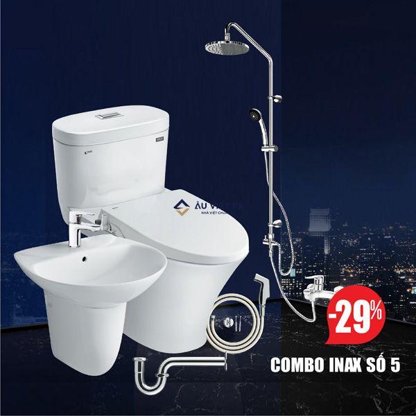 combo inax, combo thiết bị vệ sinh Inax số 5, combo inax số 5, TBVS số 5, TBVS Inax, thiết bị vệ sinh Inax, combo inax giá rẻ,