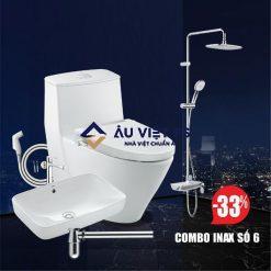 combo inax, combo thiết bị vệ sinh Inax số 6, combo inax số 6, TBVS số 6, TBVS Inax, thiết bị vệ sinh Inax, combo inax giá rẻ,