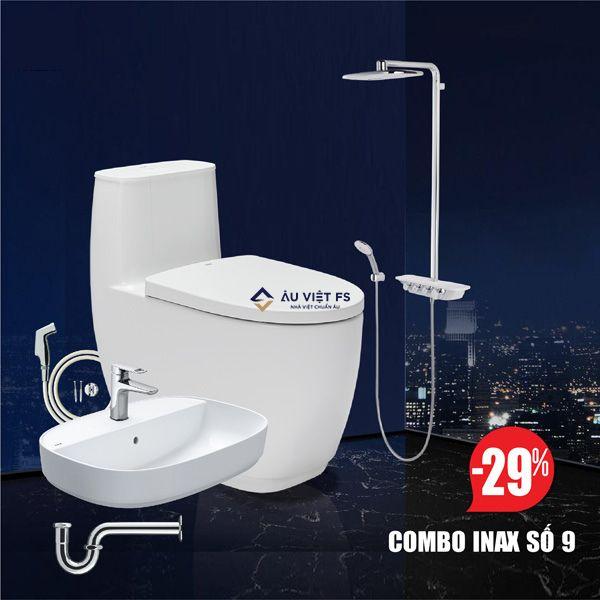 combo inax, combo thiết bị vệ sinh Inax số 9, combo inax số 9, TBVS số 9, TBVS Inax, thiết bị vệ sinh Inax, combo inax giá rẻ,
