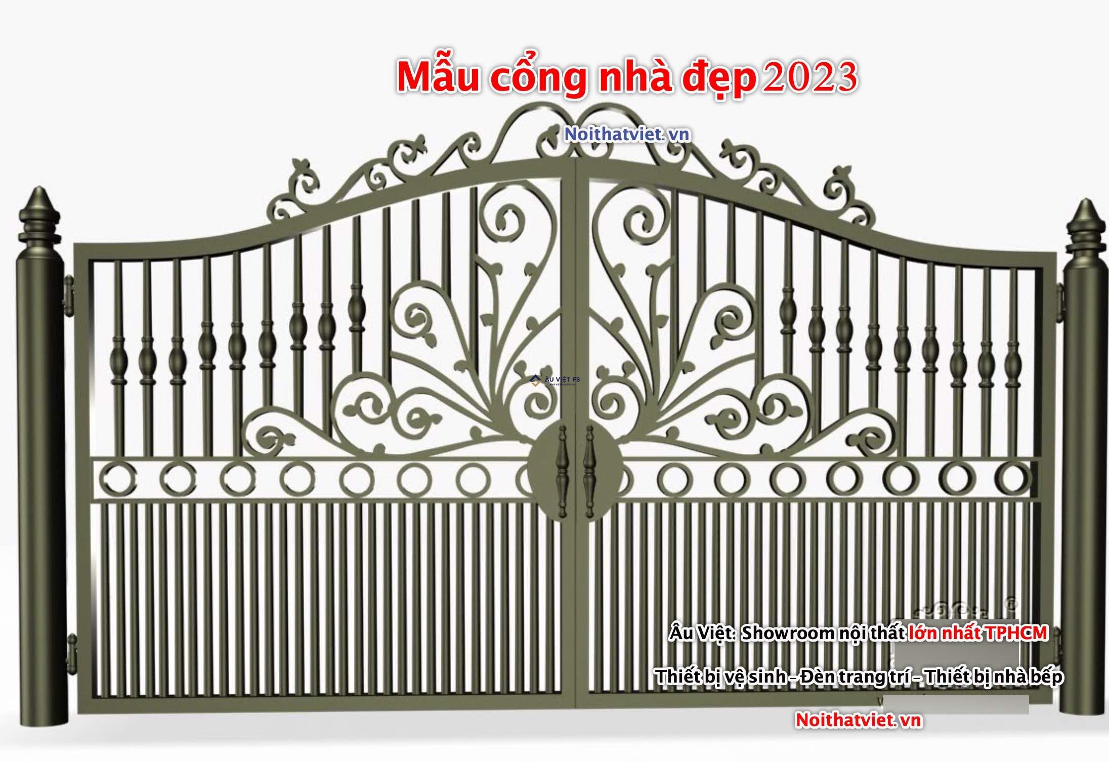 Ngắm nhìn những mẫu cổng biệt thự đẹp cổng nhôm đúc đẹp nhất Hà Nội