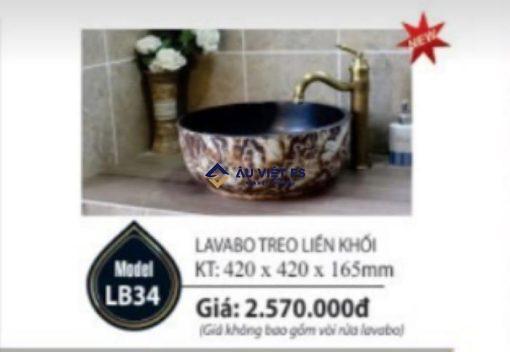 Chậu lavabo Lating LB34 có thiết kế đặt bàn sang trọng, hiện đại. Chậu rửa mặt LB34 được sử dụng men sứ cao cấp và tráng men giúp dễ dàng trong việc lau chùi.