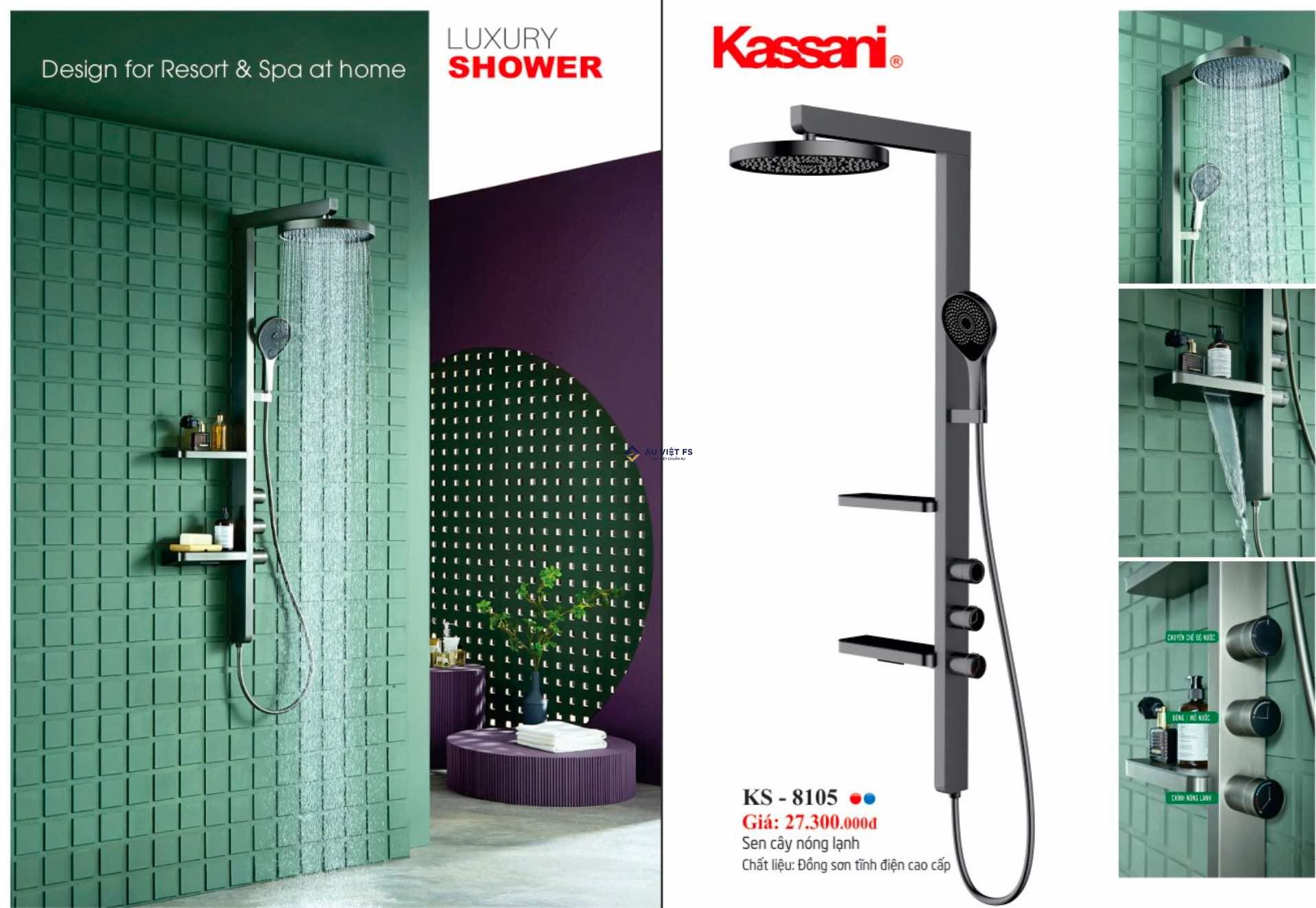 Sen tắm Kassani, sen cây, sen cây Kassani, Kassani, Vòi sen tắm, vòi tắm hoa sen, sen tắm cây