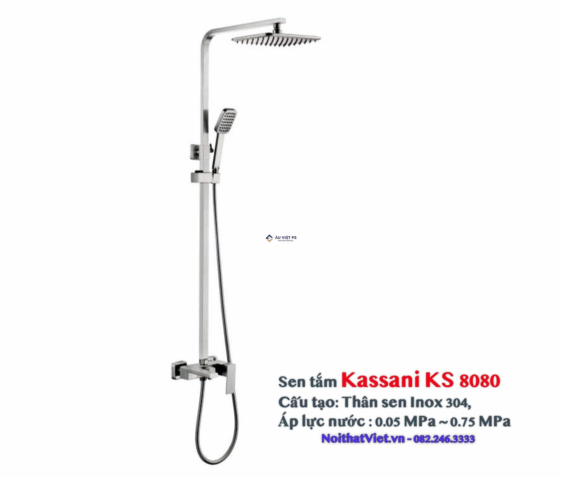 Kassani KS 8080, Kassani, Giá Kassani, Sen cây Kassani, Sen tắm Kassani, sen tắm cây Kassani, Sen tắm nóng lạnh